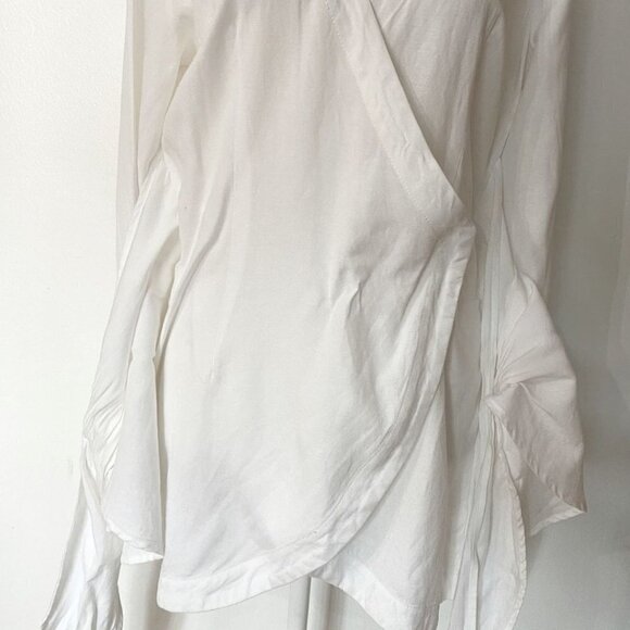 NWT RHYTHM LIVIN WHITE LONG SLEEVE TIE FRONT TUNIC - S - Picture 6 of 11